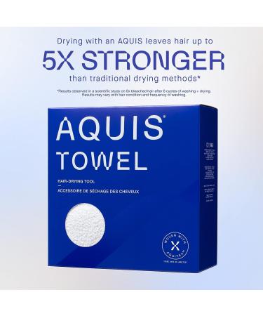 AQUIS Whitecap Towel Hair-Drying Tool | Ultra-Absorbent Recycled Microfiber - Buy Online on GoSupps.com
