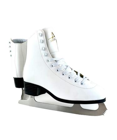 American Athletic Shoe Women's Tricot Lined Ice Skates 8 White