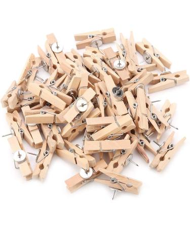 Glomora 50pcs Natural Wooden Clips | Durable 35x7mm Craft Clips for Photos & Clothing Decoration - Shop Internationally - Buy Online on GoSupps.com