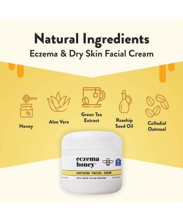 ECZEMA HONEY Soothing Facial Cream & Vitamin C + Ferulic Acid Serum Bundle - For Sensitive & Dry Skin - Cruelty Free - Buy Online on GoSupps.com