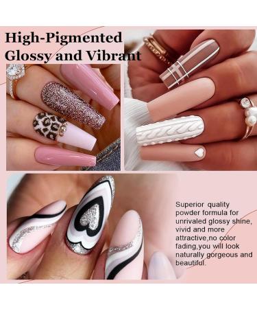 Nail Dipping Powder Kit - Jelly Pink Dip Powder Nail Set - 4 Colors Nail Art System with Base, Top Coat, Activator - No UV/LED Needed for Beginners - Buy Online on GoSupps.com