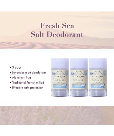 A La Maison Lavender Aloe Aluminum Free Deodorant - Natural Deodorant (3 Pack) 2.4oz for Women and Men - Buy Online on GoSupps.com