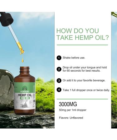 HOOLOO Hemp Oil for Adults 3000MG for Bedtime Support Unwind Relief Muscle Joint Discomfort Allergen Free 2Fl Oz Made in USA - Buy Online on GoSupps.com