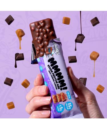 Yummo's Mmmm! Vegan Protein Bar (Choc Caramel, 12x55g) - Plant Based High Protein Snack - Gluten Free & Low Sugar - 12 Count - Buy Online on GoSupps.com