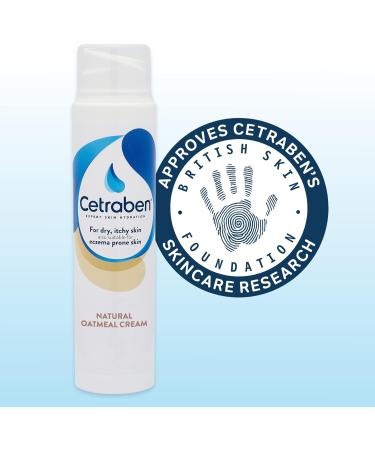 Cetraben Natural Oatmeal Cream 190g - Moisturizer for Sensitive & Eczema-Prone Skin - Buy Online on GoSupps.com