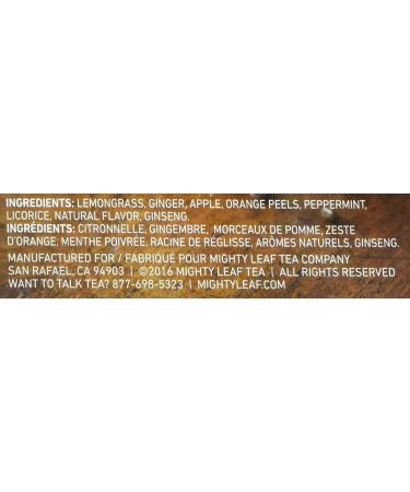 Mighty Leaf Tea Ginger Twist - 15 Count Herbal Tea Bags | Premium Flavor & Quality - Buy Online on GoSupps.com