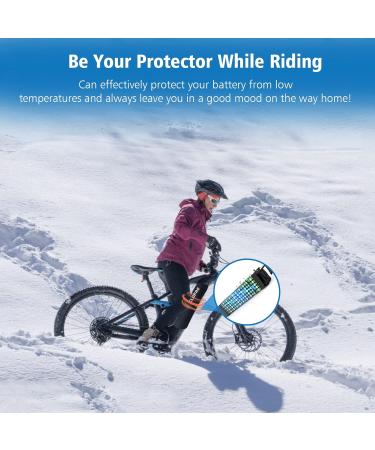 Waterproof E-Bike Battery Protective Cover | Reflective & Cold-Resistant Covers for 28-34 cm Batteries | Extend Lifespan | Dustproof EBike Accessories - Buy Online on GoSupps.com