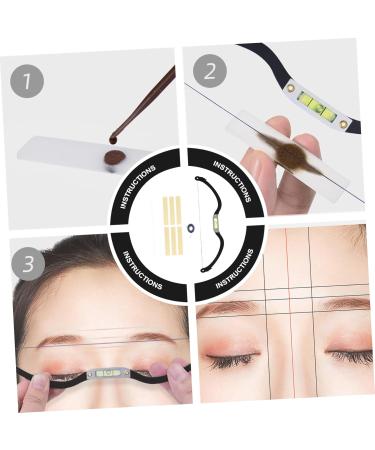 FOMIYES 3pcs Bow Eyebrow Ruler Makeup Tools Eyebrow Calipers Eyebrow Shaping Kit Measuring Ruler Make up - Buy Online on GoSupps.com