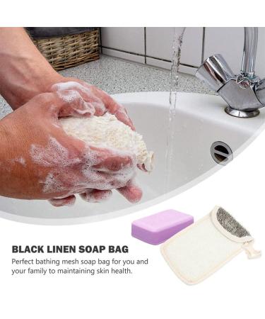 FRCOLOR Bath Sponge & Dr. Sasquatch Soap Holder Bag - Microfiber Exfoliating Pouch for Body & Face Cleaning | 3pcs Soft Soap Bags - Buy Online on GoSupps.com