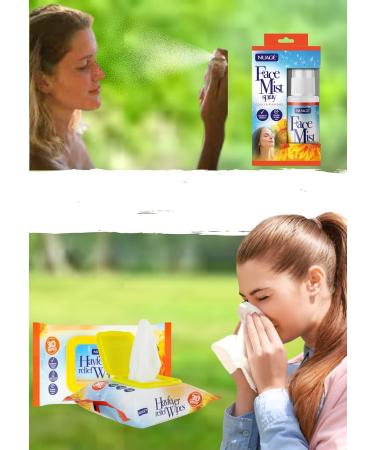 Nuage Allergy Relief Set: Hayfever Wipes, Face Mist, Barrier Balm, Eye Masks & Gel - for Kids & Adults - Buy Online on GoSupps.com