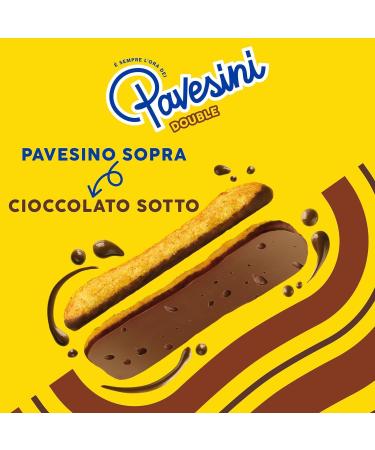  Italian Gourmet E.R. Pavesi Pavesini Croccante Classico Snacks Chocolate Coffee Double Crunchy Dark Chocolate Snack Light Snack 4 Pieces + Italian Gourmet Pulp 400 g - Buy Online on GoSupps.com