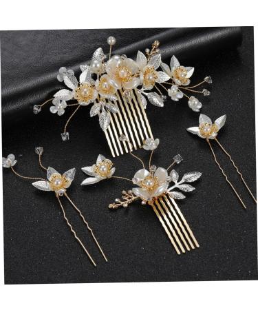 minkissy 6 Sets Hair Accessories Hair Comb Rhinestone Wedding Hair Bridal Headpieces for Wedding Floral Decorations Pearl Headpiece Bridal Headpiece for Wedding Bride Fairy Zinc Alloy Wig - Buy Online on GoSupps.com