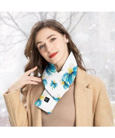 Neck Heating Pillow - Portable Floral Electric Scarf Warmer for Neck Pain Relief | Intelligent Heated Neck Wrap & Bundle - Buy Online on GoSupps.com
