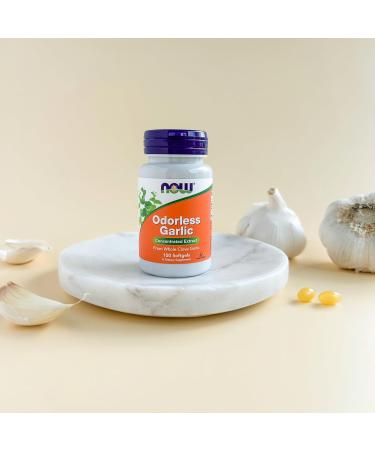 NOW Foods Supplements Odorless Garlic (Allium sativum) Concentrated Extract 100 Softgels 100 Count (Pack of 1) - Buy Online on GoSupps.com