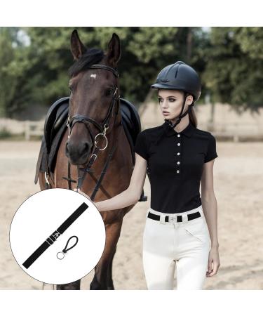 PEUTIER 1.5in Elastic Equestrian Belt & Keychain Horse Riding Belt with Surcingle Buckle Horse Bit Belt Comfortable Waist Belt Leather Key Strap for Equestrian Horseback Riding Sports - Buy Online on GoSupps.com