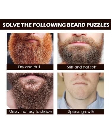 3 PCs Organic Beard Growth Oil - Natural Serum for Facial Hair Growth Moisturizes & Conditions - Perfect for Patchy Beards Men - Buy Online on GoSupps.com