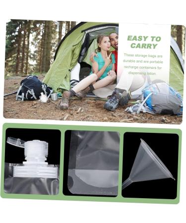 MAGICLULU 3 Sets Liquid Storage Bag Squeezable Lotion Spout Pouch Clear Plastic Containers Sample Bag Refillable Empty Squeeze Pouch Liquid Body Soap The Pet Travel White Portable Toiletries - Buy Online on GoSupps.com