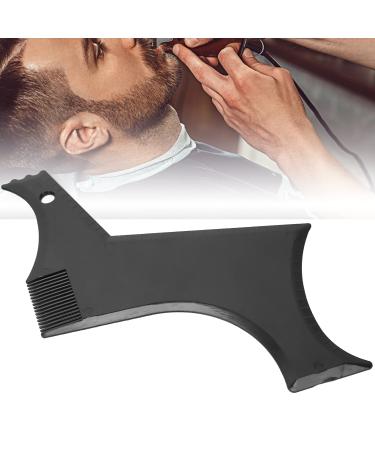 Beard Shaping Tools Men'S Beard Template Beard Styling Black Plastics Hairline Trimming Beard Shaping Tool For Conditioners Beard Shaping Template Beard Beauty Template