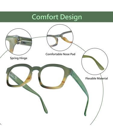 Women's Brown/Demi Reading Glasses Frame with UV Blue Light Filtering Magnifier (1.25-3.00) - Buy Online on GoSupps.com