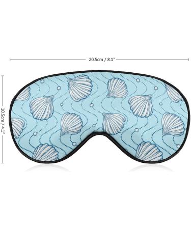 Sea Shells and Pearls Sleeping Mask | Adjustable Light-Blocking Eye Cover for Men Women Boys & Girls - Buy Online on GoSupps.com