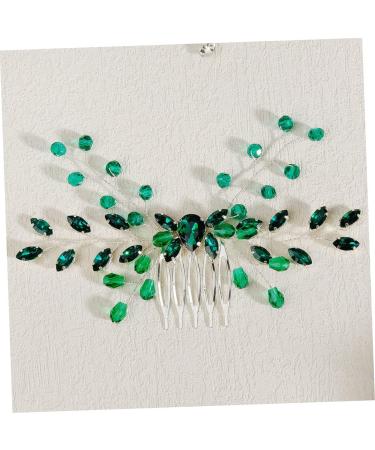 DOITOOL Formal Hair Accessories for Women Headpiece for Bride Green Rhinestone Hair Comb Hair Accessories for Wedding Hair Topper Tiara Girl Headpiece Crystal Emerald Women's - Buy Online on GoSupps.com