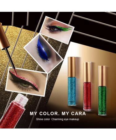 Ochilima Glitter Liquid Eyeliner - Long-lasting Waterproof Silver & Gold Metallic Makeup for Women | Highly Pigmented Shimmering Colorful Glitter - 06# Silver - Buy Online on GoSupps.com