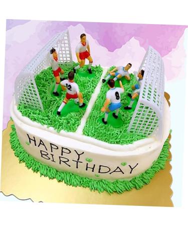 Ciieeo 8pcs Football Cake Decor Cake Decorating Kit Soccer Cake Soccer Player Cake Decor Appetizer Picks Soccer Cupcake Topper Cake Decoration Dessert Toppers Soft Paper Cup - Buy Online on GoSupps.com