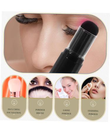 minkissy Reusable Travel Brush Powder Foundation Makeup Supplies Cosmetics Applicator Tool Bronzer Brush Blush Brush Small Powder Plastic Baking Powder Translucent - Buy Online on GoSupps.com