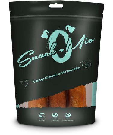 SnackOMio Premium dog snack crunchy chicken breast fillet chew roll grain-free 1 pack (1 x 150g) Chicken chew roll 150 g (1 pack) - Buy Online on GoSupps.com