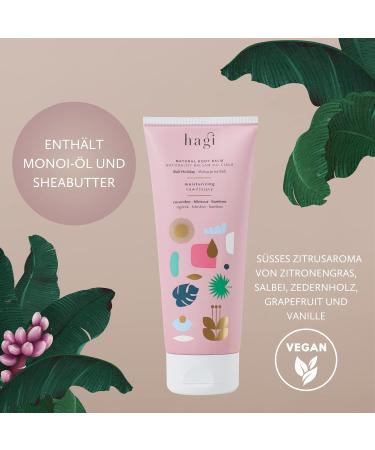 Hagi Bali Holiday Body Lotion | Natural Moisturizer with Monoi Oil Shea Butter & Apricot Kernel Oil | Vegan & Soothing | 200 ml - Shop Internationally - Buy Online on GoSupps.com