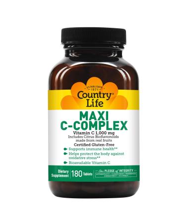 Country Life Maxi C-Complex 1000 mg 180 Tablets