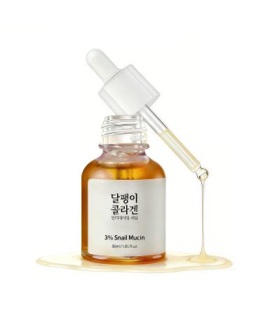 Revive Snail-Mucin Ginseng Serum - Korean Hydrating Essence for Age-Defying & Soothing Skin Visibly Renewed For All Skin Types 30ml