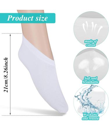 3 Pairs Moisturizing Socks Overnight Spa Socks for Dry Feet Cotton Moisture Enhancing Socks Lotion Socks for Cracked Heel Repair Cosmetic Moisturizing Socks for Women White - Buy Online on GoSupps.com