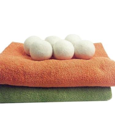 1Pcs Dryer Balls Natural Fabric Virgin Reusable Balls Dryer Wool Laundry Softener Dry Washing Kit Balls 6cm - Buy Online on GoSupps.com