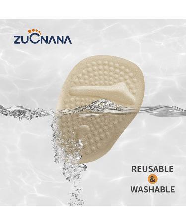 Metatarsal Pads for Women - 12 Pieces | Ball of Foot Cushions for Pain Relief | Reusable Shoe Inserts | Anti-Slip High Heel Inserts for Neuroma & Callus - One Size Fits All (Beige/Black/Clear) - Buy Online on GoSupps.com