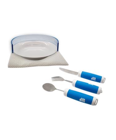 Medical set with adaptable cutlery
