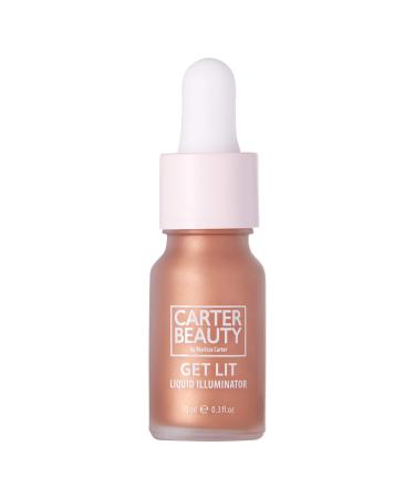 Carter Beauty By Marissa Carter Get Lit Liquid Illuminator - Liquid Glow Formula - Highlighting  Brightening  Long-Lasting Shimmer Shade - Vegan  Cruelty Free  Paraben And Sulphate Free - Rose Gold - 0.3 OZ Highlighter