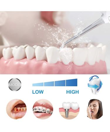 Cordless Waterproof Water Flosser for Teeth Cleaning - 4 Modes, Home & Travel - White - Buy Online on GoSupps.com