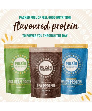 Pulsin Chocolate Vegan Pea Protein Powder 1kg - High Protein Low Carb Gluten Free Dairy Free - 97 Kcal Per Serving - Pack of 1 - Buy Online on GoSupps.com
