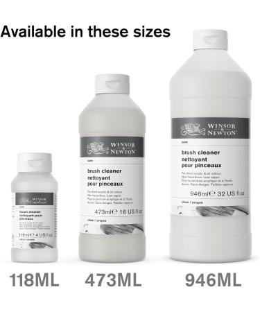 Winsor & Newton Brush Cleaner & Restorer - 16 oz. Bottle | Premium Artist's Solution - Buy Online on GoSupps.com