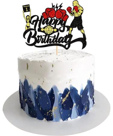 Happy Birthday Cake Topper - Thieme Boxing Decor for Kids & Adults | Colorful Party Supplies - Buy Online on GoSupps.com