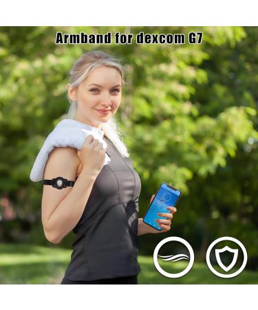 MGZNMTY Arm Band for Dexcom G7 | Adjustable Waterproof Cover for CGM Sensors | 8-19 Inch Armband - Black - Buy Online on GoSupps.com