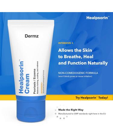 Healpsorin Cream for Psoriasis, Eczema, Rosacea & Dermatitis - Reduces Dryness & Inflammation - Treatment for Itchy, Cracked & Irritated Skin - Dermatologist-Recommended - Buy Online on GoSupps.com