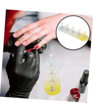 FRCOLOR 2 Sets Nail Practice Holder Fake Nails Decor Convenient Nail Racks Training Nail Stands Convenient Nail Display Nail Display for Nail Art Practice Nail Racks Acrylic - Buy Online on GoSupps.com