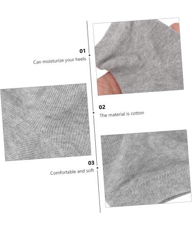 FRCOLOR 2 Pairs Gel Heel Socks spa Slipper Socks bellesha spa moisturizing Gel Socks Rough Skin Socks Cracked feet Socks Lining Infused Sock Non-Slip Men and Women Cotton Protector - Buy Online on GoSupps.com