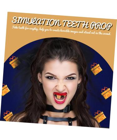 Sevacc Halloween Tooth Substitute - Large Cletus False Teeth & Trick Accessories for Ultimate Costume Fun! - Buy Online on GoSupps.com