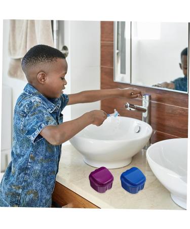 Healeved 30 STK False Toothbrush Bathing Bags | Denture Base Storage Box | Prosthesis Container Set | 3 Colors Travel Size 8.7x8cm - Buy Online on GoSupps.com