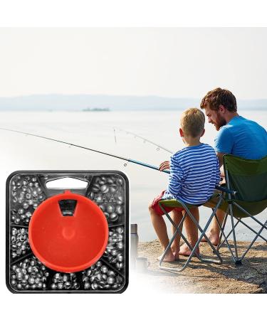 Premium Fishing Lye Set - 160 Lead Grain Weights with Storage Box | 7 Sizes for Versatile Angling | Removable Lead Shot for Optimal Performance - Buy Online on GoSupps.com