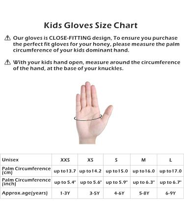 Kids Half-Finger Monkey Bar Gloves | Age 1-10 Boys Girls | Good Grip Control for Climbing & Biking | Gymnastics Balance Boards | Outdoor Sports | White - Small - Buy Online on GoSupps.com