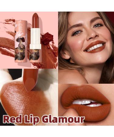 Buy Matte Nude Lipsticks - Bold & Intense Long-Lasting Lip Stain | Smooth Velvety Finish for Women | Non-Stick Cup Lip Tint Makeup - Buy Online on GoSupps.com